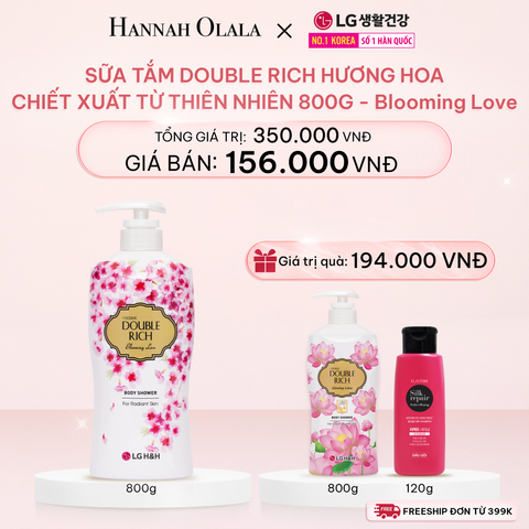 E400_DEAL 11: SỮA TẮM DOUBLE RICH HƯƠNG HOA CHIẾT XUẤT TỪ THIÊN NHIÊN 800ML 