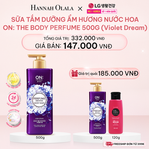  DEAL 04 : SỮA TẮM DƯỠNG ẨM HƯƠNG NƯỚC HOA ON THE BODY 500G 