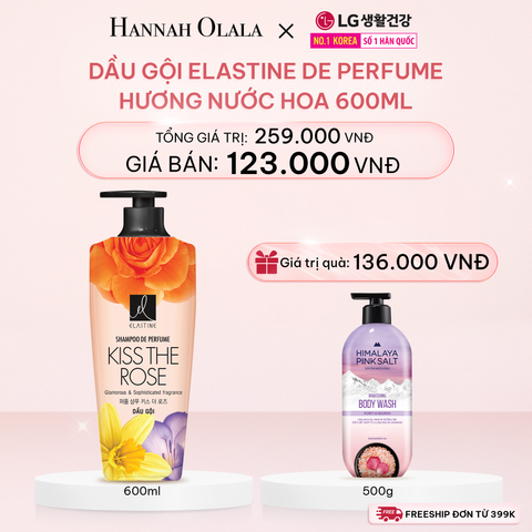  DEAL 08: DẦU GỘI ELASTINE DE PERFUME HƯƠNG NƯỚC HOA 600ML 