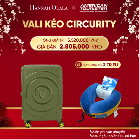  DEAL4: VALI KÉO CIRCURITY SIZE CABIN S Tặng kèm gối cổ Lequb 