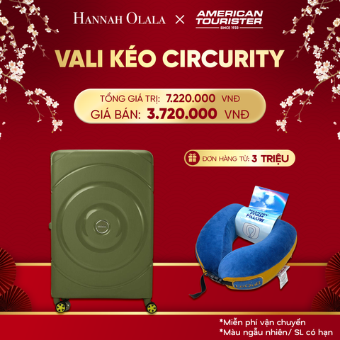  DEAL35:[FLASH DEAL] VALI KÉO CIRCURITY ĐẠI L 
*Tặng kèm gối cổ Lequb 