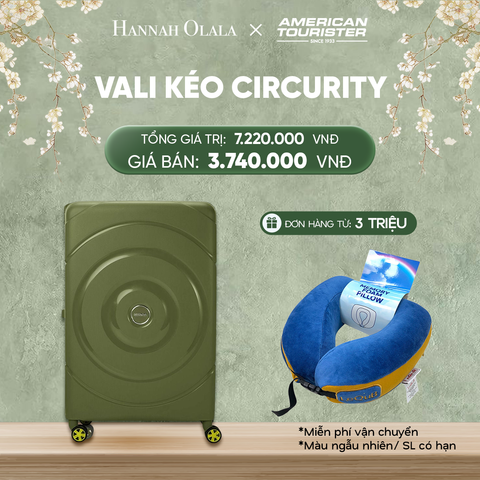  DEAL5: VALI KÉO CIRCURITY ĐẠI L 
Tặng kèm gối cổ Lequb 
