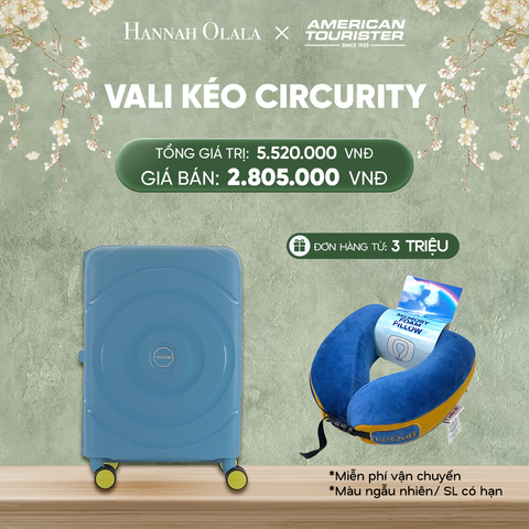  DEAL4: VALI KÉO CIRCURITY SIZE CABIN S Tặng kèm gối cổ Lequb 