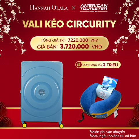  DEAL35:[FLASH DEAL] VALI KÉO CIRCURITY ĐẠI L 
*Tặng kèm gối cổ Lequb 