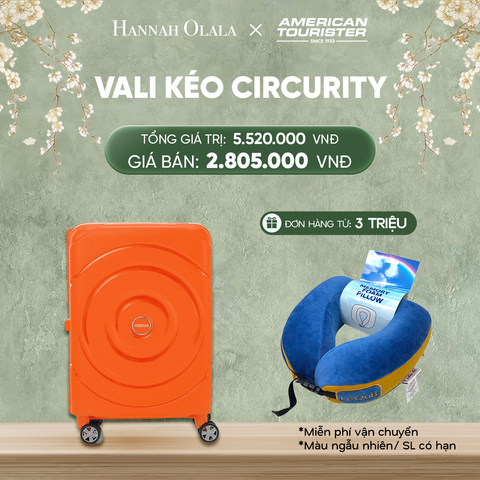  DEAL4: VALI KÉO CIRCURITY SIZE CABIN S Tặng kèm gối cổ Lequb 