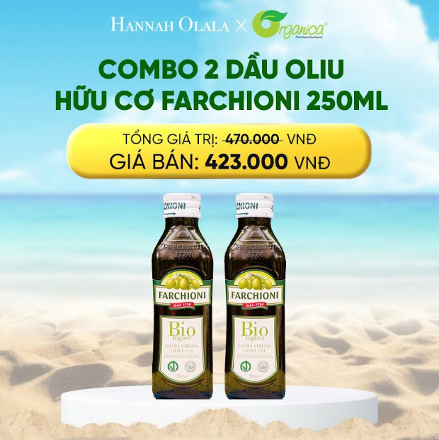 Dầu Oliu Hữu Cơ Farchioni 250ml