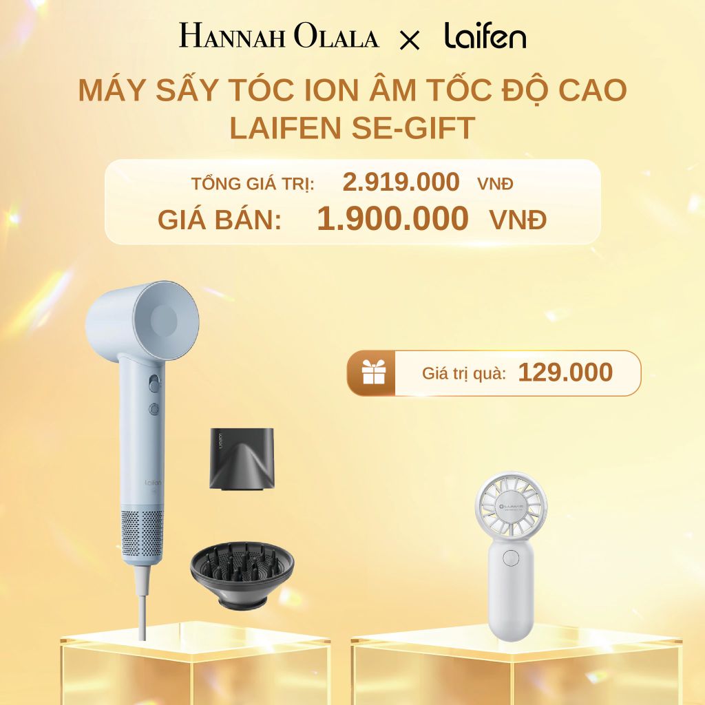  C1476_DEAL 1: MÁY SẤY TÓC ION ÂM TỐC ĐỘ CAO 2 PHỤ KIỆN SẤY LAIFEN SE-GIFT (2 PHỤ KIỆN SẤY) 