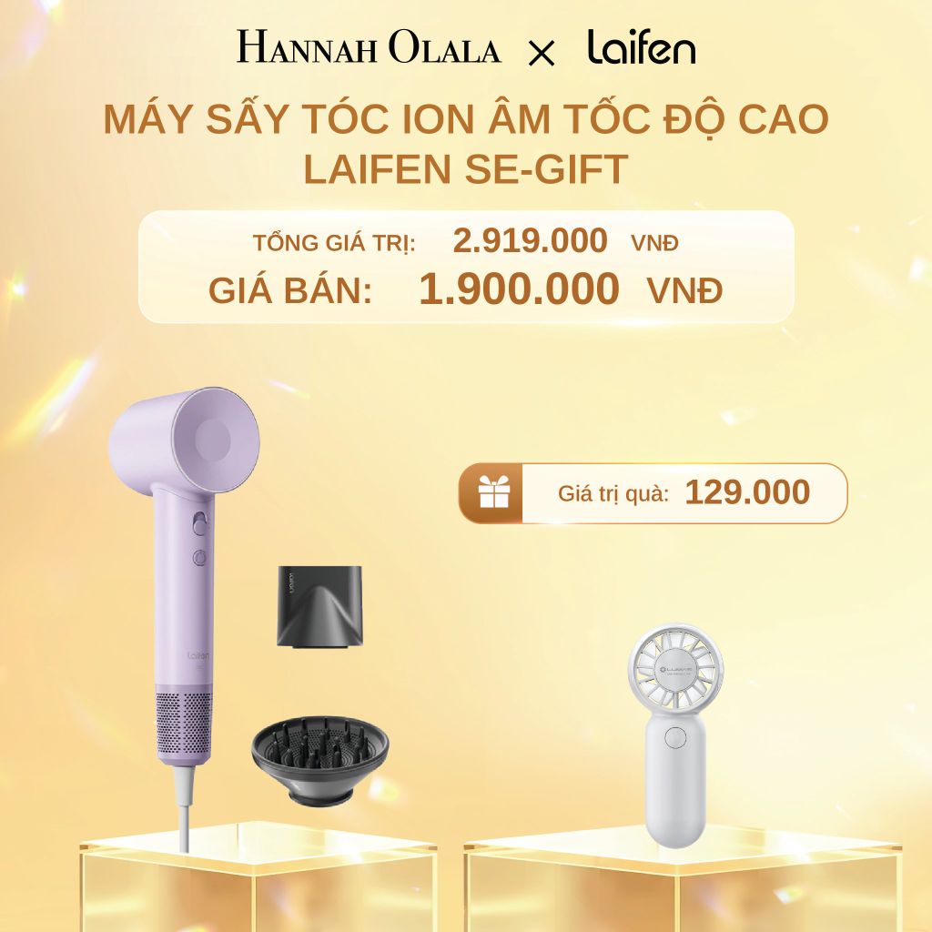  C1476_DEAL 1: MÁY SẤY TÓC ION ÂM TỐC ĐỘ CAO 2 PHỤ KIỆN SẤY LAIFEN SE-GIFT (2 PHỤ KIỆN SẤY) 