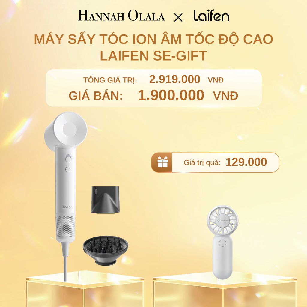  C1476_DEAL 1: MÁY SẤY TÓC ION ÂM TỐC ĐỘ CAO 2 PHỤ KIỆN SẤY LAIFEN SE-GIFT (2 PHỤ KIỆN SẤY) 