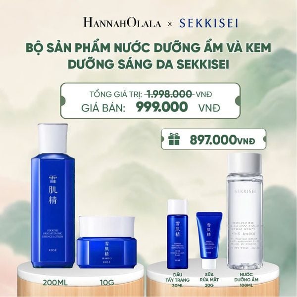  BỘ SẢN PHẨM NƯỚC DƯỠNG ẨM VÀ KEM DƯỠNG SÁNG DA SEKKISEI - A026 