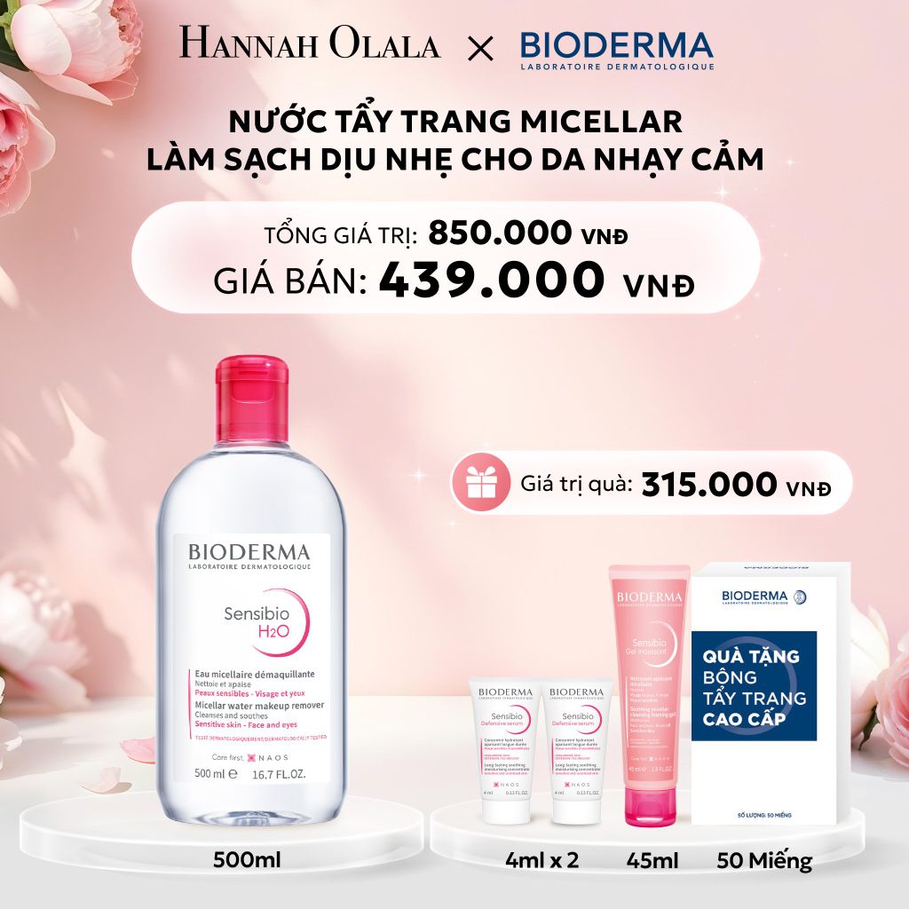  E597: DEAL 3: NƯỚC TẨY TRANG MICELLAR LÀM SẠCH DỊU NHẸ CHO DA NHẠY CẢM - [GIAO HÀNG TỪ 03/10] 