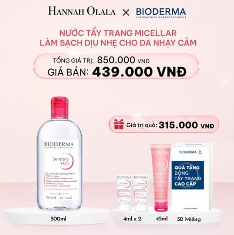  E908_DEAL 3: NƯỚC TẨY TRANG MICELLAR LÀM SẠCH DỊU NHẸ CHO DA NHẠY CẢM 