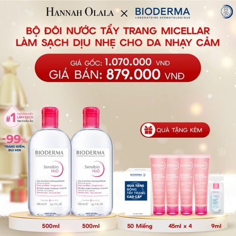 DEAL 1: BỘ ĐÔI NƯỚC TẨY TRANG MICELLAR LÀM SẠCH DỊU NHẸ CHO DA NHẠY CẢM 