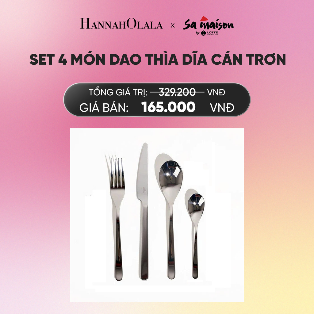  DEAL 13: SET 4 MÓN DAO THÌA DĨA CÁN TRƠN_A592 