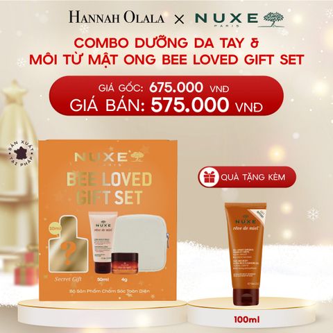  A135_Deal 12: [SET LỄ HỘI] COMBO DƯỠNG DA TAY & MÔI TỪ MẬT ONG BEE LOVED GIFT SET 