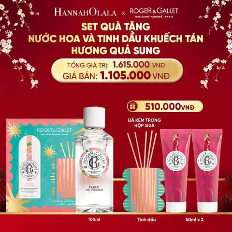 DEAL 5: BỘ QUÀ TẶNG LỄ HỘI WELLBEING NƯỚC HOA 100ML VÀ TINH DẦU KHUẾCH TÁN 