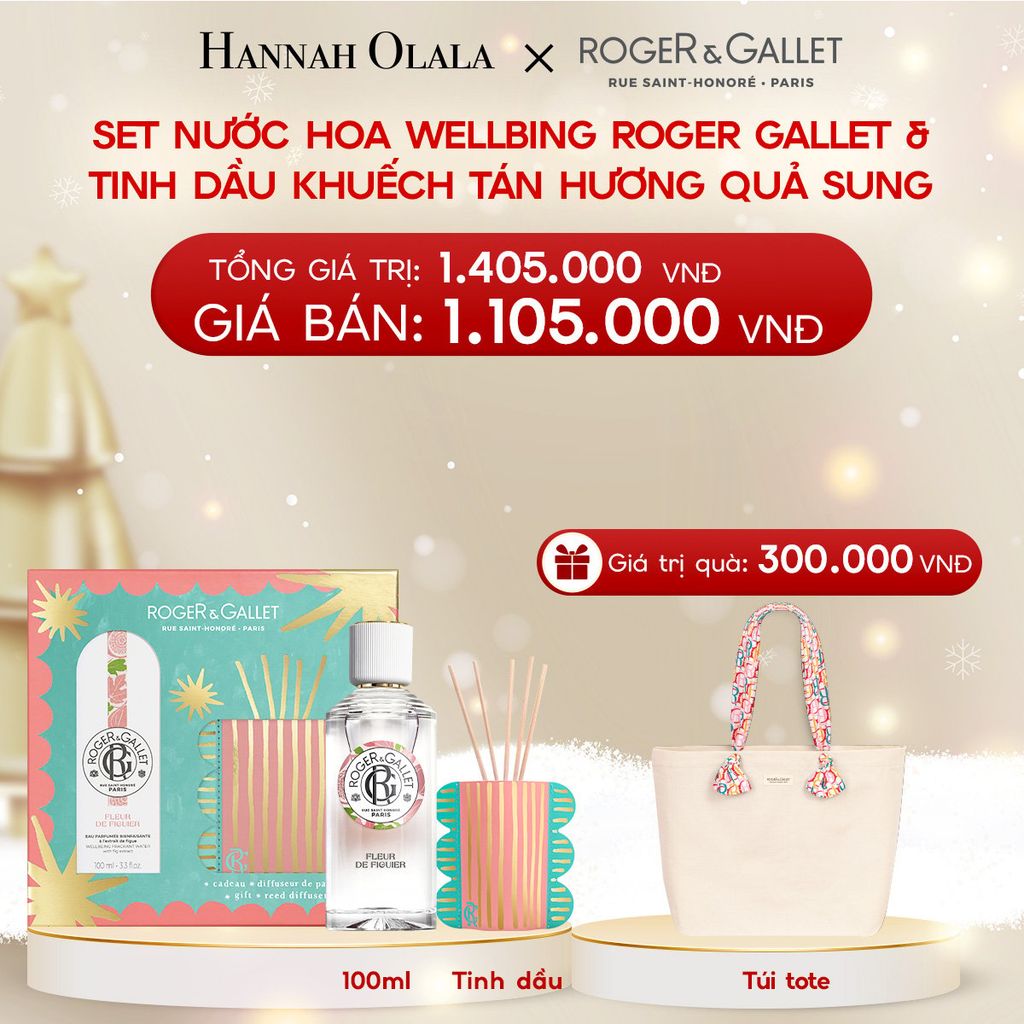  A165_DEAL 5: [XMAS GIFT SET] BỘ QUÀ TẶNG WELLBEING NƯỚC HOA 100ML VÀ TINH DẦU KHUẾCH TÁN 