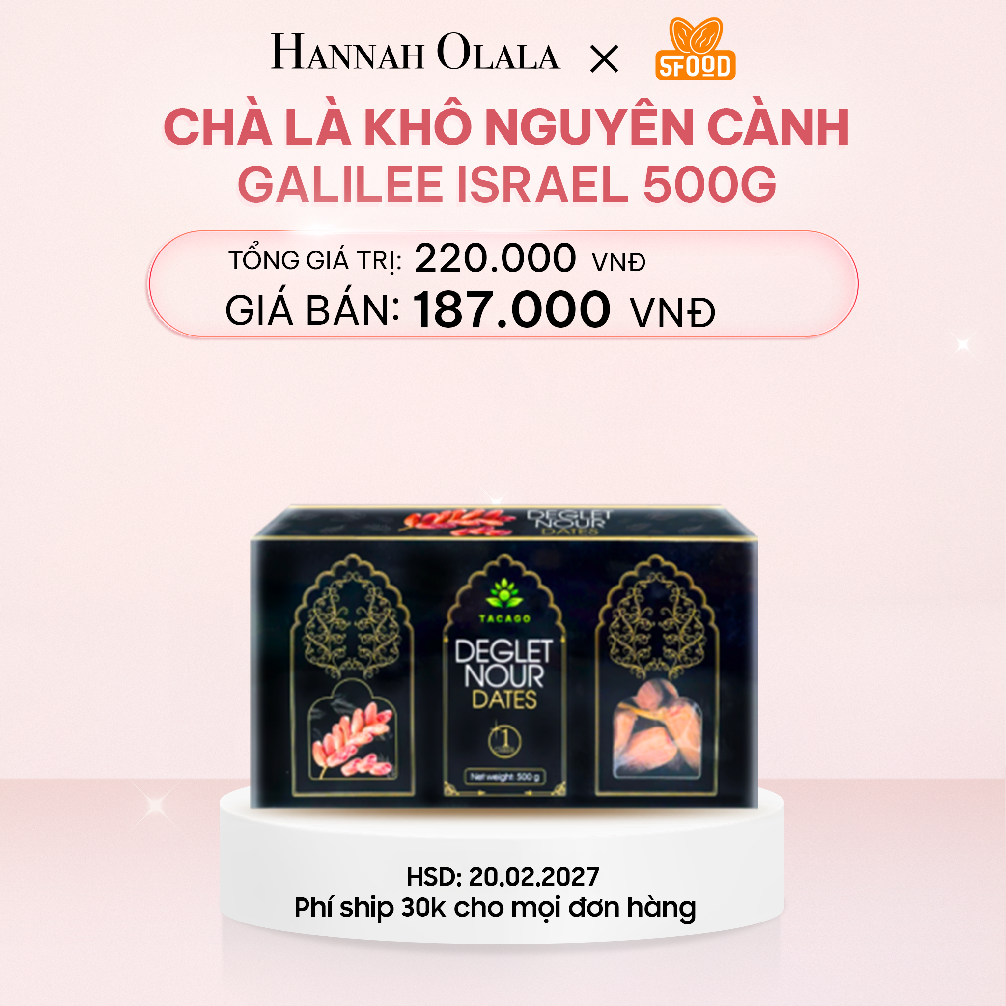  E806_DEAL 3: CHÀ LÀ KHÔ NGUYÊN CÀNH GALILEE ISRAEL 500G 