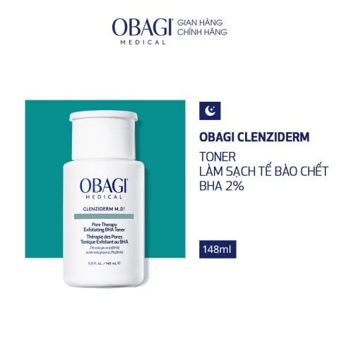  TONER 2% BHA OBAGI CLENZIDERM M.D. EXFOLIATING 148ML - DEAL 6 - A1837 