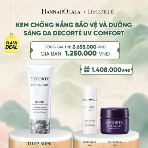  KEM CHỐNG NẮNG DECORTÉ UV COMFORT _ KHÔNG NÂNG TÔNG - A498 