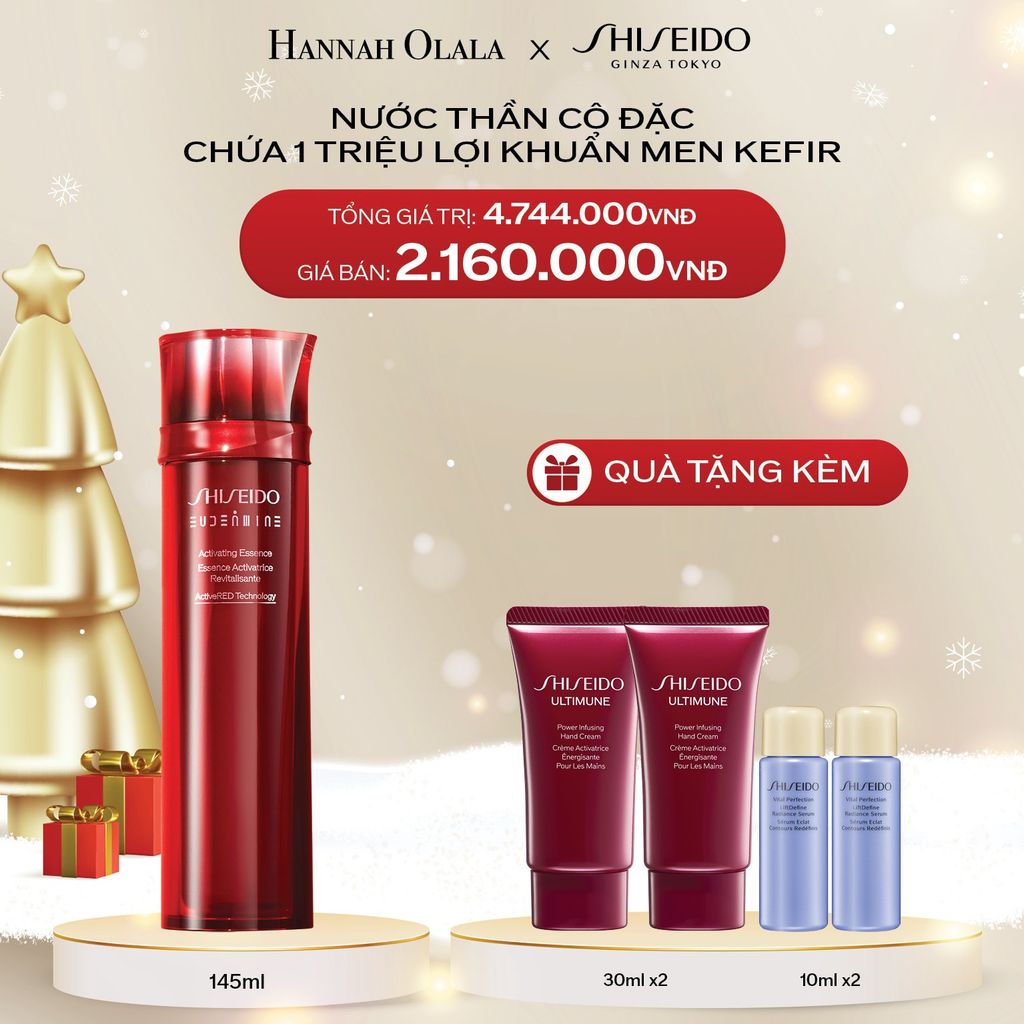  DEAL 2: NƯỚC THẦN ĐỎ SHISEIDO EUDERMINE ACTIVATING ESSENCE 145ML 