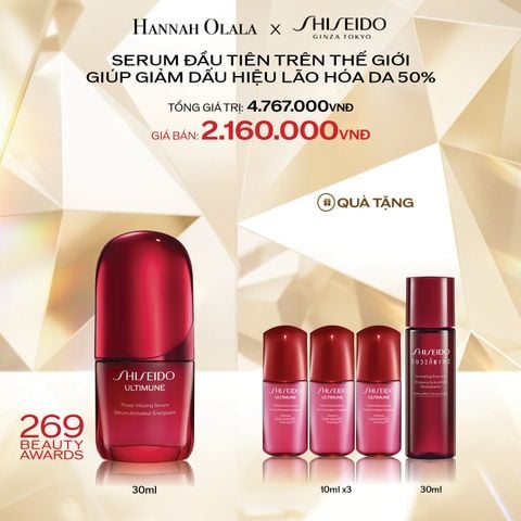  DEAL 3: TINH CHẤT DƯỠNG DA SHISEIDO ULTIMUNE POWER INFUSING 4.0 SERUM 30ML 