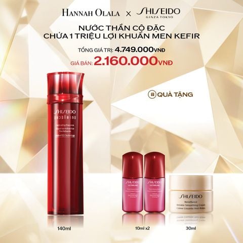  DEAL 4: NƯỚC THẦN ĐỎ SHISEIDO EUDERMINE ACTIVATING ESSENCE 145ML 