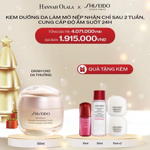  DEAL 5: KEM DƯỠNG DA CHỐNG LÃO HÓA SHISEIDO BENEFIANCE WRINKLE SMOOTHING CREAM 50ML 