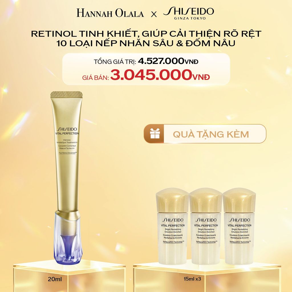  C196_DEAL 7: KEM DƯỠNG CẢI THIỆN NẾP NHĂN VITAL PERFECTION INTENSIVE WRINKLESPOT TREATMENT A+ 20ml 