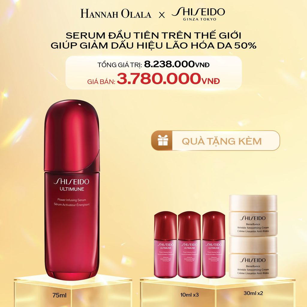  C190_[GIAO HÀNG 11.11] DEAL 1:  TINH CHẤT DƯỠNG DA SHISEIDO ULTIMUNE POWER INFUSING 4.0 SERUM 75ML 