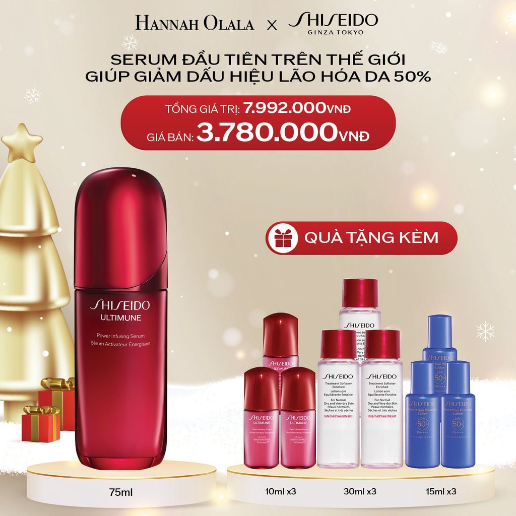  DEAL 1: TINH CHẤT DƯỠNG DA SHISEIDO ULTIMUNE POWER INFUSING 4.0 SERUM 75ML 