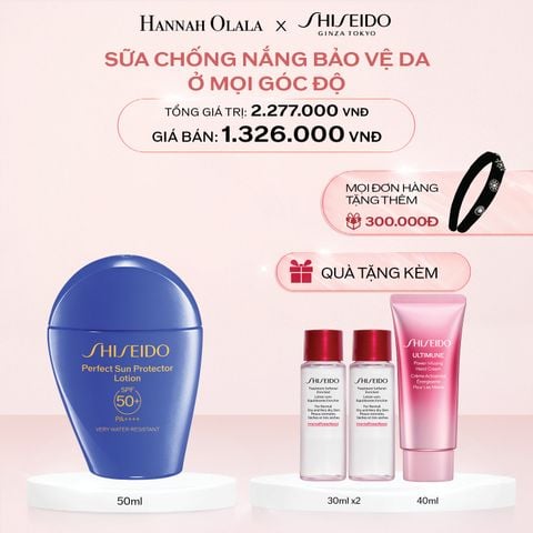  E974_DEAL 3: SỮA CHỐNG NẮNG DƯỠNG DA SHISEIDO GSC PERFECT SUN PROTECTOR LOTION SPF50+ 50ML 