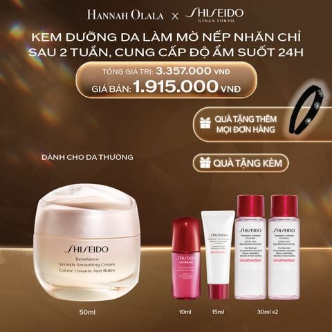  DEAL 11: KEM DƯỠNG DA GIẢM LÃO HÓA SHISEIDO BENEFIANCE WRINKLE SMOOTHING CREAM 50ML 