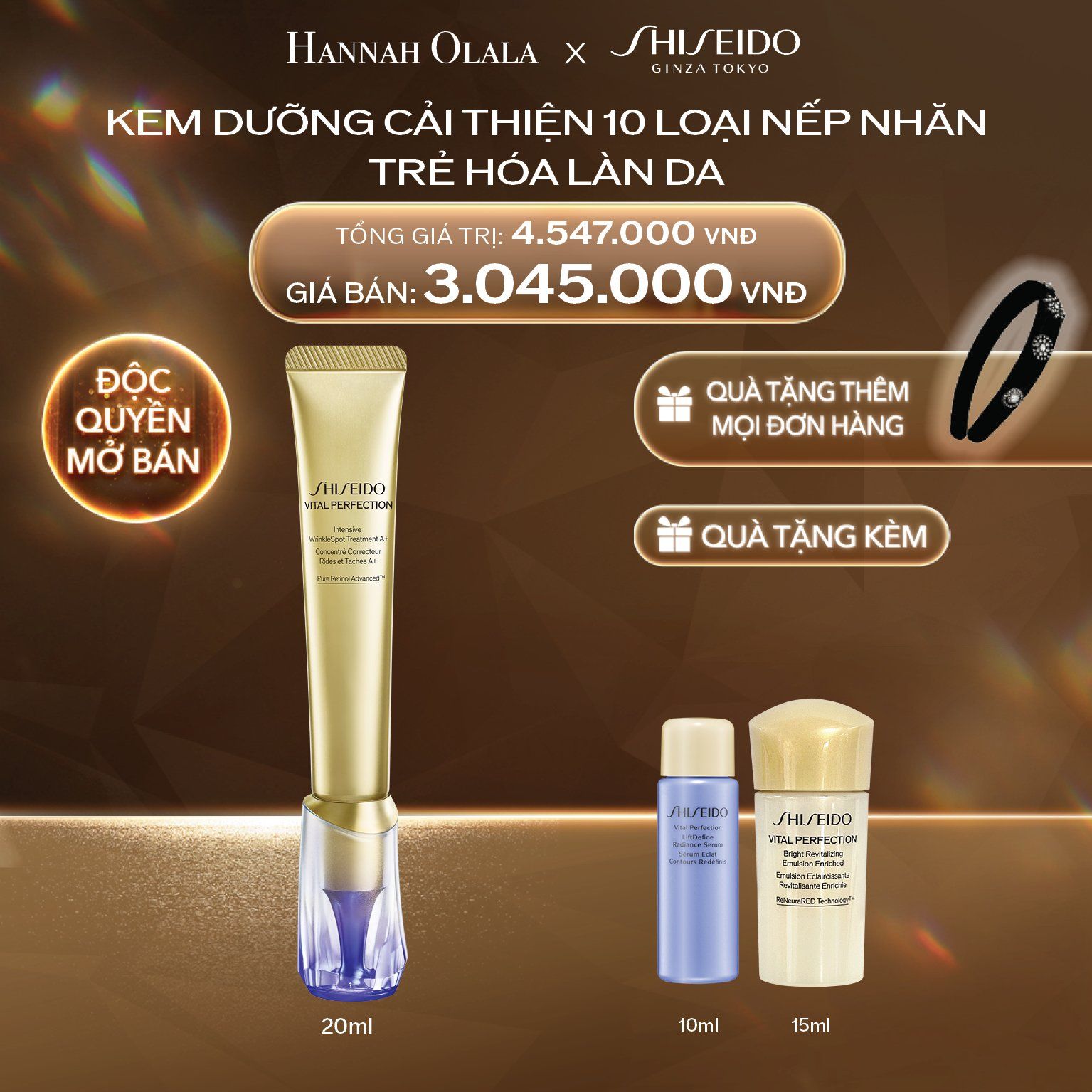  DEAL 13: KEM DƯỠNG CẢI THIỆN NẾP NHĂN VITAL PERFECTION INTENSIVE WRINKLESPOT TREATMENT A+ 20ML 