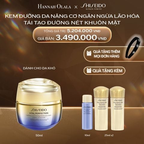  DEAL 15: KEM DƯỠNG DA SHISEIDO VITAL PERFECTION UPLIFTING AND FIRMING ADVANCED CREAM 50ML 