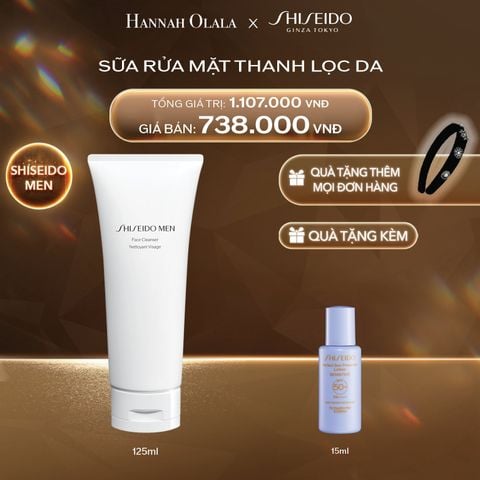  DEAL 20: SỮA RỬA MẶT SHISEIDO MEN FACE CLEANSER 125ML 