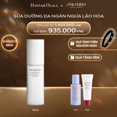  DEAL 21: SỮA DƯỠNG DA SHISEIDO MEN ENERGIZING MOISTURIZER EXTRA LIGHT FUILD 100ML 