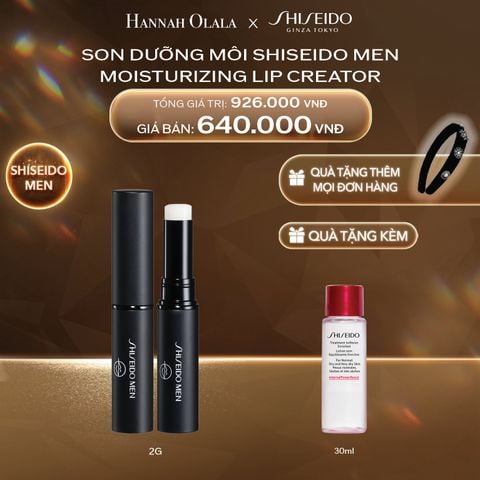  DEAL 23: SON DƯỠNG MÔI SHISEIDO MEN MOISTURIZING LIP CREATOR 2G 