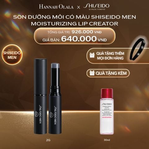  DEAL 24: SON DƯỠNG MÔI CÓ MÀU SHISEIDO MEN MOISTURIZING LIP CREATOR TINT 2G 