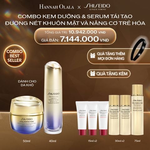  DEAL 29: COMBO KEM DƯỠNG & SERUM TÁI TẠO ĐƯỜNG NÉT KHUÔN MẶT VÀ NÂNG CƠ TRẺ HÓA (DÀNH CHO DA KHÔ) 