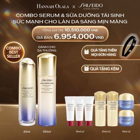  DEAL 31: COMBO SỮA DƯỠNG & SERUM TÁI SINH SỨC MẠNH CHO LÀN DA SÁNG MỊN MÀNG (DÀNH CHO DA THƯỜNG) 
