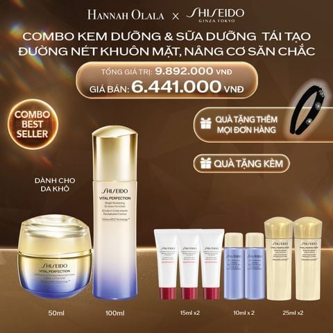  DEAL 33: COMBO SỮA DƯỠNG & KEM DƯỠNG TÁI TẠO ĐƯỜNG NÉT KHUÔN MẶT, NÂNG CƠ SĂN CHẮC (DÀNH CHO DA KHÔ) 