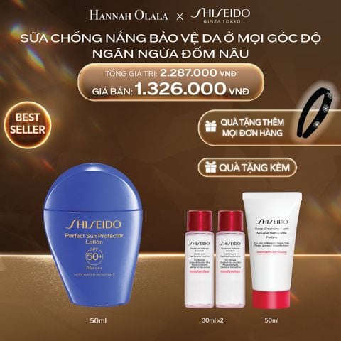  DEAL 5: SỮA CHỐNG NẮNG DƯỠNG DA SHISEIDO GSC PERFECT SUN PROTECTOR LOTION SPF50+ 50ML 