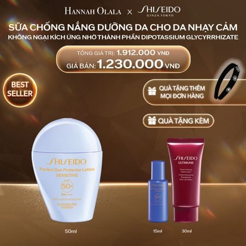  DEAL 6: SỮA CHỐNG NẮNG CHO DA NHẠY CẢM SHISEIDO GSC PERFECT SUN PROTECTOR LOTION SENSITIVE SPF50+ 50ML 