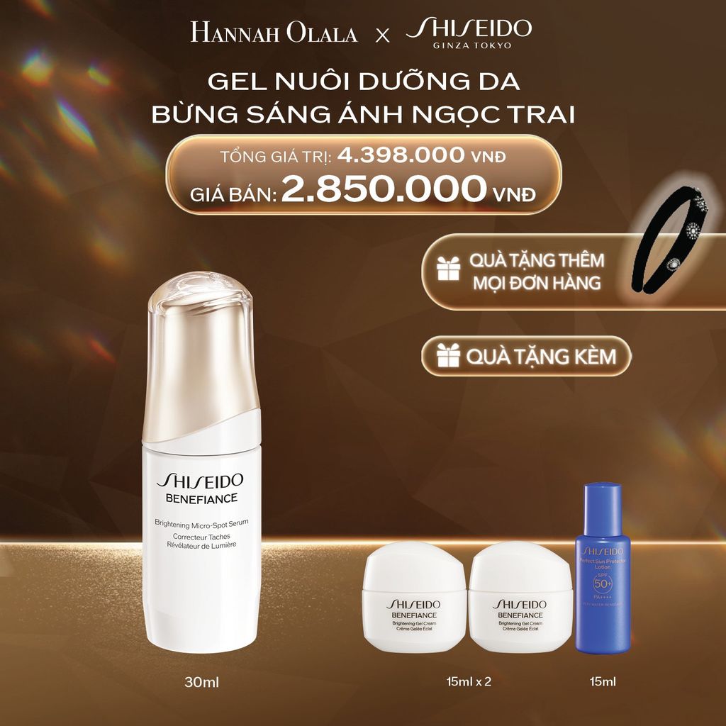  DEAL 9: TINH CHẤT (SERUM) DƯỠNG DA SHISEIDO BENEFIANCE BRIGHTENING M S SERUM 30ML 