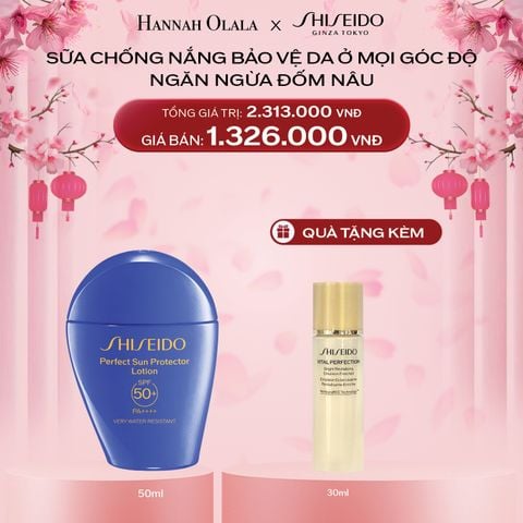  DEAL 5: SỮA CHỐNG NẮNG DƯỠNG DA SHISEIDO GSC PERFECT SUN PROTECTOR LOTION SPF50+ 50ML 