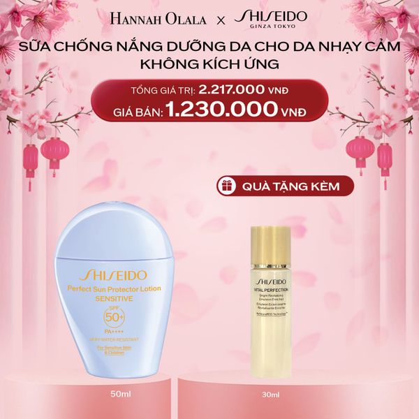  A311_DEAL 6: SỮA CHỐNG NẮNG CHO DA NHẠY CẢM SHISEIDO GSC PERFECT SUN PROTECTOR LOTION SENSITIVE SPF50+ 50ML 