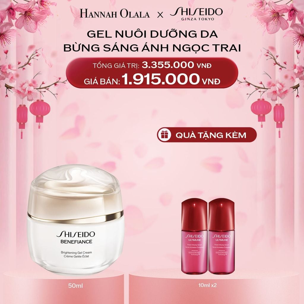  DEAL 8: GEL DƯỠNG TRẮNG DA SHISEIDO BENEFIANCE BRIGHTENING GEL CREAM 50ML 