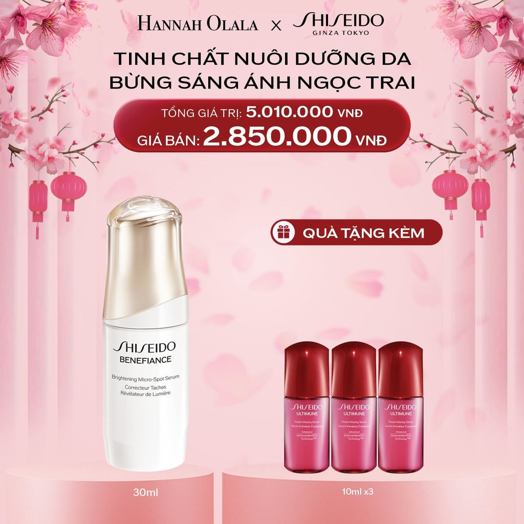  DEAL 9: TINH CHẤT (SERUM) DƯỠNG DA SHISEIDO BENEFIANCE BRIGHTENING M S SERUM 30ML 