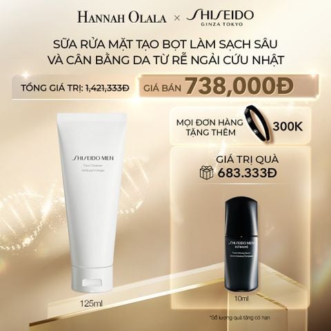  C14_DEAL 21: SỮA RỬA MẶT SHISEIDO MEN FACE CLEANSER 125ML (quà tặng date T4/2026) 